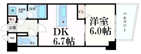 エスリード京都河原町の物件間取画像